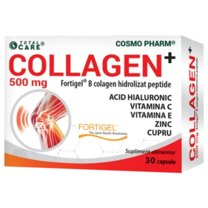 COLLAGEN+ 500 mg – Fortigel – Colagen Hidrolizat Peptide din sursă bovină