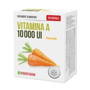 Vitamina A, 10000 Ui, 30 capsule, Parapharm